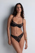 Aubade Love Soul Shoulder Full-Cup Bra Black